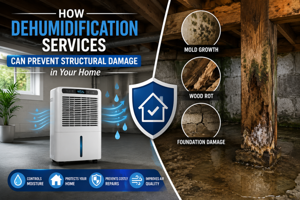 How Dehumidification Services Can Prevent Structural Damage in Your Home 